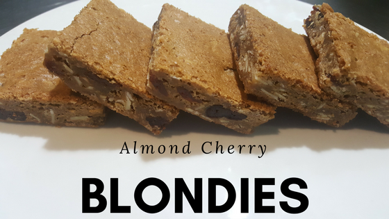Cherry Almond Blondies
